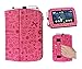 i-UniK Leapfrog Epic & Leapfrog Epic Academy Edition Case Custom Folio Kickstand Hand Strap Tablet case for Leapfrog Epic Tablet Bonus Stylus (Cute Pink)