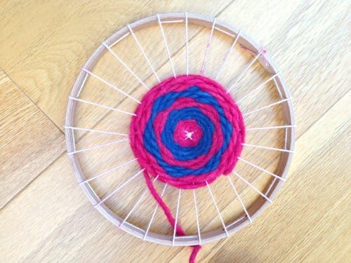 Weaving Kit. High Quality Wooden Frame, Needle, Warp String and Organic Yarn Included.