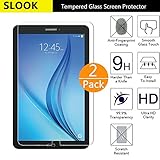 Galaxy Tab E 9.6 Glass Screen Protector,[2 Pack]Slook Tempered Glass Screen Protector Shield For Samsung Galaxy Tab E 9.6-2 Pack