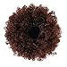 LEOSA High Puff Afro Ponytail Drawstring Short Afro Kinky Curly Pony Tail Clip in on Synthetic Curly Hair Bun Made of Fiber Puff Ponytail Wrap Updo Hair Extensions with Clips (Light Brown)