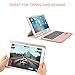 KVAGO Keyboard Case for iPad Pro 10.5 inch, Stylish 360 Degree Rotating Swivel Case with Detachable Wireless Bluetooth Keyboard for Apple iPad Pro 10.5 (Rose Gold)