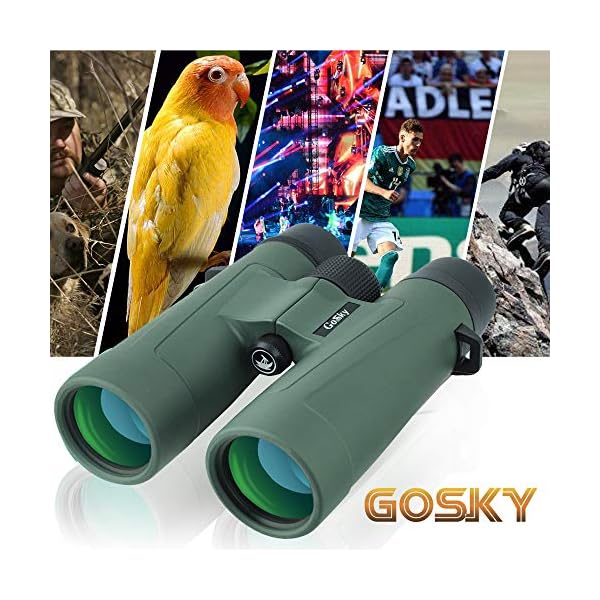 Gosky Fernglas für Erwachsene, 10 x 42, Ultra HD, Profi-Fernglas für Vogelbeobachtung, Reisen, Sternenbeobachtung, Jagd… – Bild 5