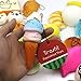 Trasfit 10 Pieces Random Squishy Charms Kawaii Soft Foods Squishies Cake/Panda/Bread/Buns Phone Charm Key Chain Strap
