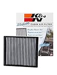 K&N VF2013 Washable & Reusable Cabin Air Filter Cleans and Freshens Incoming Air for your Dodge, Jeep, Ram, Chrysler