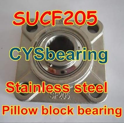 Ochoos 25mm Shaft Mounted Bearings Sucf205 Stainless Steel Flange