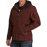 Cinch Men's Red Hooded Softshell Jacket