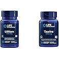 Life Extension Lithium 1000 mcg and Taurine 1000 mg - Brain Health, Anti-Aging, Longevity, Memory, Cognition, Mood, Heart, Liver, Muscle and Exercise Support - 100 Count