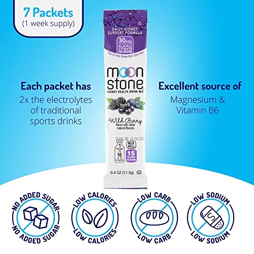 Moonstone Nutrition Kidney Health & Hydration Drink Mix – Kidney Supplement, Kidney Cleanse