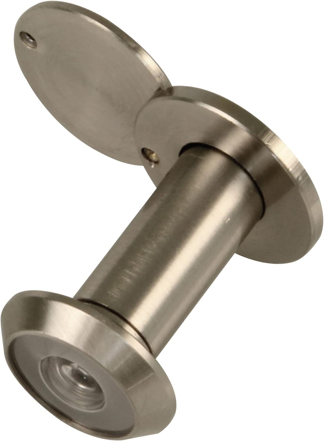 Amig - Super Wide-Angle Security Door Viewer | Protection for Homes and The Elderly | Easy Installation | Scratch-Resistant, Matte Chrome, Ø14 mm, Door Thickness 35-60 mm