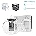 Glass Teapot with Removable Stainless Steel Infuser - Borosilicate Glass Stovetop Safe Tea Pot and Tea Strainer Set, 50 Ounce / 1500 ml, Tea Maker Kettle for Loose Leaf Iced Blooming and Flowering Tea