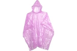 Sara Glove Emergency Disposable Rain Ponchos 8 Colors - (Sold in 5, 10, 30, or 200 Packs)