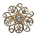 L'VOW Rhinestone Crystals Brooches Collar Pin Bouquet Kit Pack of 24 (Gold)