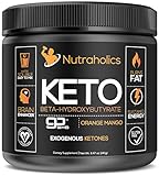 Keto Exogenous Ketones Supplement BHB Salts | Burn Fat to Increase Energy, Focus and Ketosis. Developed for Ketones and Ketogenic Diets | Patented goBHB | Keto & Vegan Certified | Orange Mango