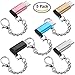 AFUNTA 5 Pack Micro USB to USB C Adapter with Keychain Compatible Samsung Galaxy S8 New MacBook Pro Pixel XL Nexus 5X 6P, Sony XZ, V20 G5 G6
