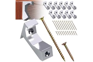 CNQLIS Squeaky Wood Relief Floor Repair Kit Can be Safely Used on Any 5/8 inch or Thicker subfloor,Eliminating Squeaky Floor Sounds,Without Holes(White,12 Pcs)