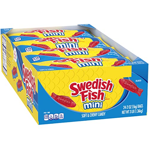 SWEDISH FISH RED FISH SOFT AND CHEWY CANDY 2 OUNCE