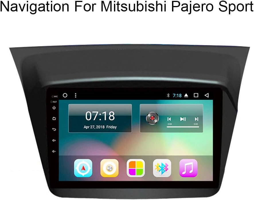 9 Inch 2.5D Screen Android 8.1 Car DVD Gps Navigation, For Mitsubishi Pajero Montero Sport 2013-2018 Multimedia Radio Dvd System, BT Hands-Free Call/Video Music Player,1+16G