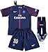New #10 Neymar Jr 2017/2018 PSG Home Jersey Shorts & Socks For Kids/Youths (9-10 Years Old)