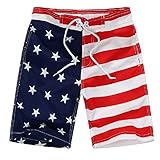 VICKVI Boys' Fashion Flag Custom board Shorts (2colors)