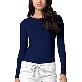 Adar Underscrubs for Women - Long Sleeve Underscrub Comfort Tee