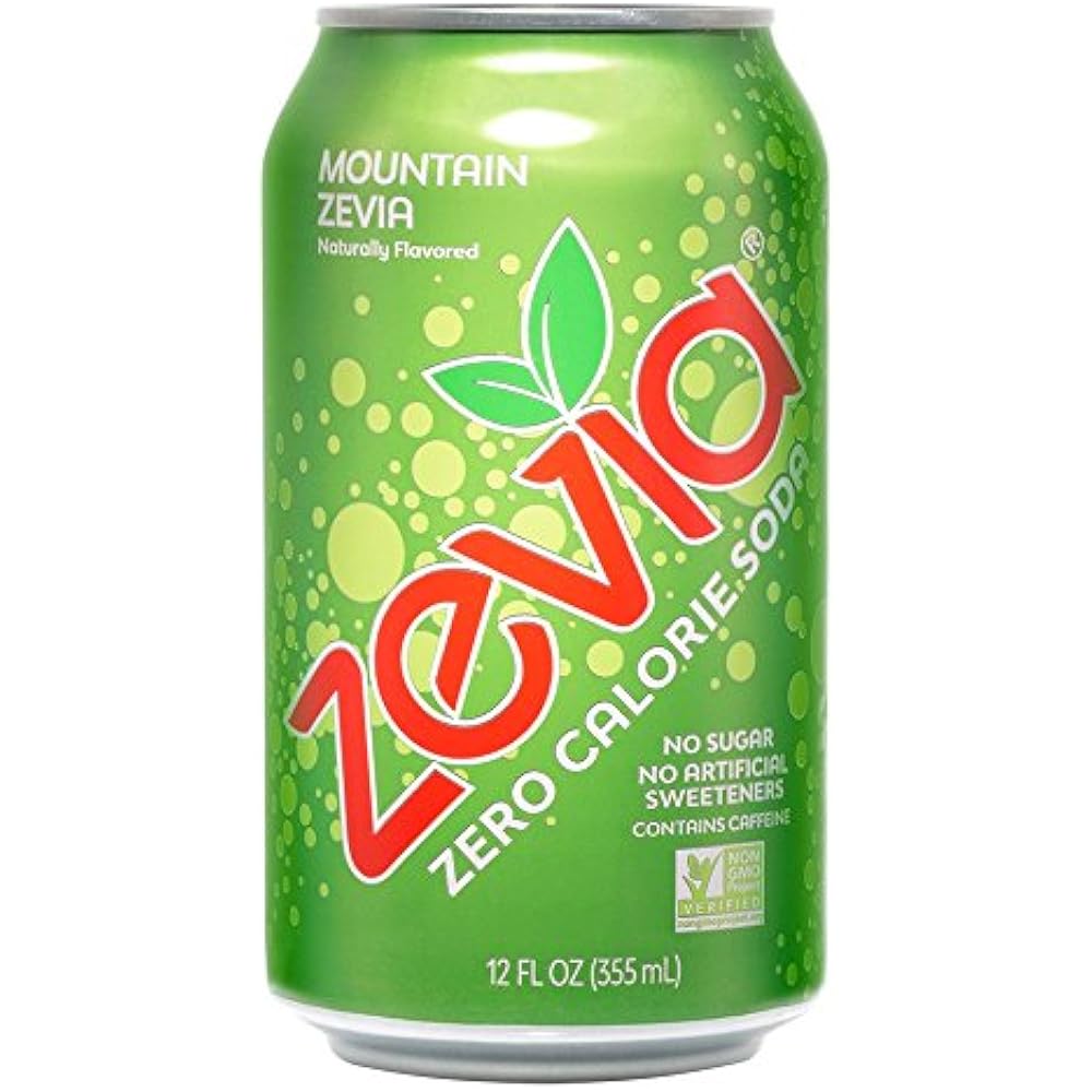 Zevia Zero Soft Drinks Calorie Soda, Mountain Zevia, Naturally