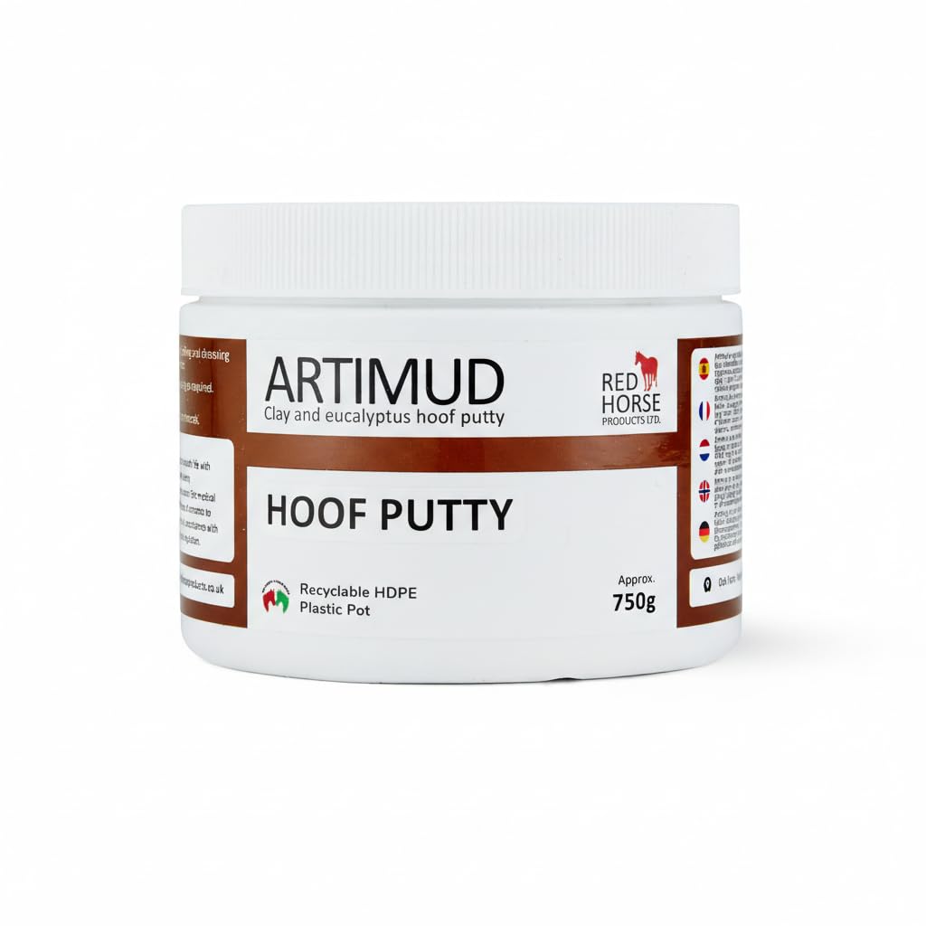 Red Horse Products Artimud 300g - hoof thrush putty, cleanse and protect cracks & crevices, under shoe/pad packing, white line filler, banishes rot