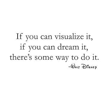 Lioobo If You Can Visualize It If You Can Dream It There S Some Way To Do It Wall Decal Wallpaper Amazon In Home Kitchen