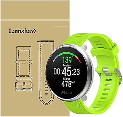 Ceston Moda Deporte Silicona Clásico Correas para Smartwatch Polar Ignite (Verde)
