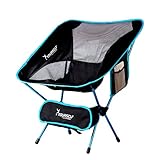 SYOURSELF Portable Folding Camping Chair-Lightweight,Compact,Comfortable,Breathable Beach Travel Mesh Chairs,Heavy Duty-Perfect for Backpacking Hiking Picnic Outdoors Events with Carry Bag+Instruction