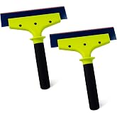 NEWISHTOOL Window Tint Tools 2 Pack Rubber Squeegee with Nylon Handle, 8-in | Dual-Edge Blade Tint Squeegee Tool for Water Removal, Glass Cleaning, PPF Installing and Window Film Application