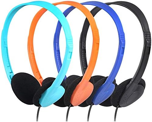 CN-Outlet Bulk Headphones for Classroom Kids Multi Colored 50 Pack, Wholesale Over Ear Student Head Phones Perfect for Schools, Libraries, Computer Lab, Testing Centers, Museums, Hotels price in UAE | Amazon UAE |