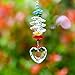 H&D HYALINE & DORA Heart Shape Window Pendant Crystal Suncatcher Fengshui Rainbow Maker Chandelier Ball Prism