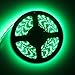 Lighten Glimmer LED Light Strip 5050 Black PCB 5M 300 LEDs Flexible Rope Lights DC12V High Brightness LED Backlighting Green Waterproof IP65
