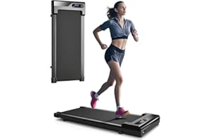 Walking Pad Treadmill for Home - Under Desk Treadmills Portable Mini Walkingpad Compact Walk Pads for Small Spaces Office Indoor Apartment Floor Flat Running Machine with Remote Quiet Lightweight