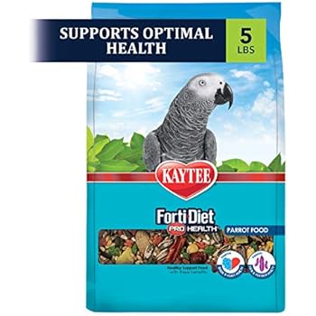 Kaytee Forti Diet Pro Health Bird Food For Parrots, 5-Pound