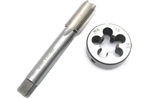 YOYO TOOLS M16 x 1.5mm Metric HSS Thread Tap and Die Set, Right Hand Thread, Silver