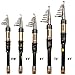 Sougayilang Fishing Rod Mini Light Children Kids Portable Pocket Carbon Fiber Telescopic Travel Pole for Freshwater Fishing