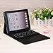 Flylinktech Bluetooth Wireless Keyboard with Leather Case Stand Cover iPad 1 2nd 3rd Generation ( Black )