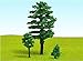 BAENRCY 30pcs 3.15inch Model Trees Model Train Scenery Architecture Trees Model Scenery with No Stands(30pcs All Green(3.15inch))