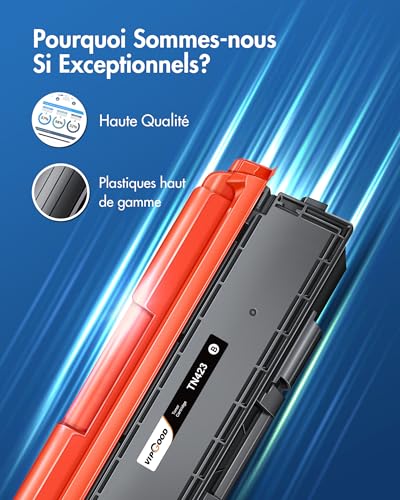 VIPGOOD TN423 TN-423 Compatible Toner Cartridge for Brother TN423 TN-423 TN421 for Brother HL-L8260CDW MFC-L8900CDW MFC-L8690CDW HL-L8360CDW DCP-L3560CDW (Black Cyan Yellow Magenta)