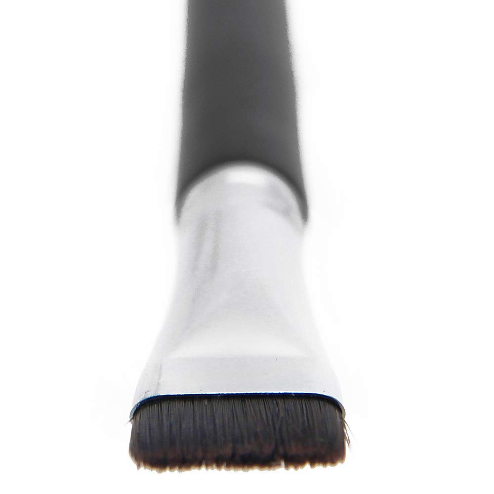 Flat Eyeliner Eyebrow Concealer Brush - Pro Small Flat Definer, Firm Stiff Thin Synthetic Bristle, Precision Lash Liner, Brow Conceal for Defining Shaping Eyebrows with Gel, Powder, Cream, Cake Makeup: Beauty