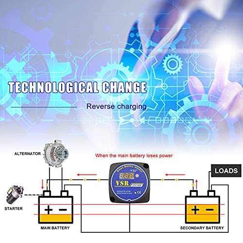 Dual Battery Isolator 12V 140Amp Manual and Auto modes Voltage Sensitive Relay VSR Compatible