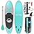 SereneLife Inflatable Stand Up Paddle Board (6 Inches Thick) Universal SUP Wide Stance w/ Bottom Fin for Paddling and Surf Control | Non-Slip Deck | Youth and Adult