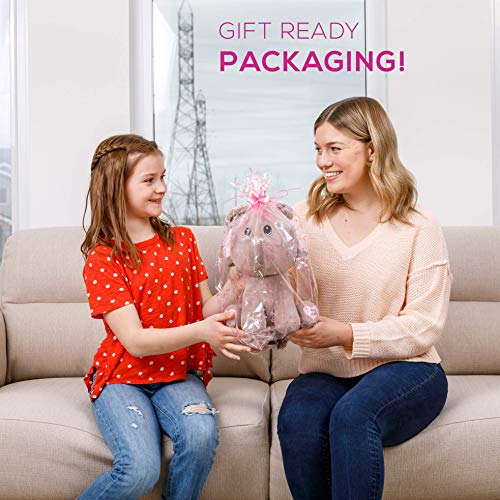 Baby Elephant stuffed animal - The Original I Love You a Ton Large Elephant plush animals toy. Gifts for Baby Showers, Birthdays, Valentines or Christmas. Cute, Fun, Soft and Pre Gift Wrapped Plushies