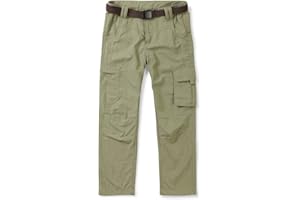 Phorecys Kids Boys Youth Hiking Pants,Outdoor Travel Safari Quick Dry Lightweight Trousers Age of 3-13