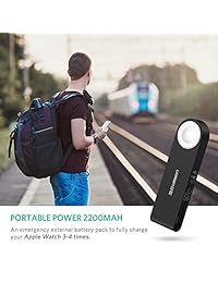 Cargador Ugreen magnético para Apple Watch, banco de energía inalámbrico de 2200 mAh todos los teléfonos inteligentes iWatch iPhone con certificación MFI