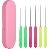 6 Pcs Cookie Scribe Tools,Sugar Stir Needle | with Plastic Box Colorful Cookie Decorating Tools Cookie Decorating Supplies for Royal Icing