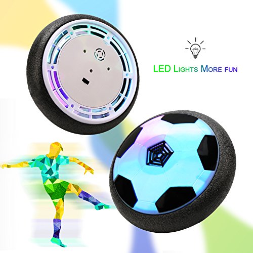 ColorGo Hover Soccer Ball Air Power Floating Football Disk with LED Lights Indoor and Outdoor Toys for Boys and Adults