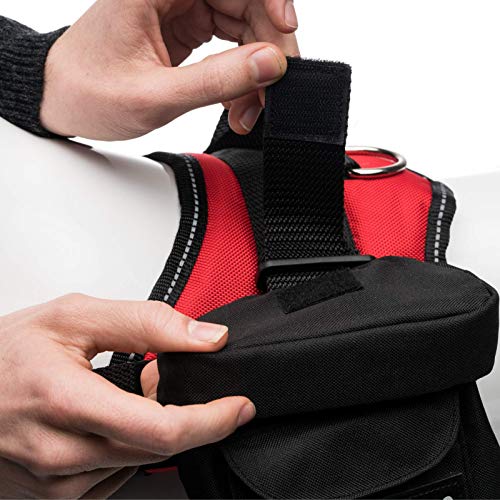 Industrial Puppy Service Dog in Training Vest Harness Saddle Bags with