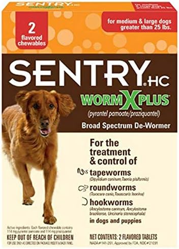 Sentry Pet Care 7 Way De-Wormer for Medium & Large Dogs